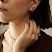 HEART CROWN ADJUSTABLE RING best gold plated tarnish and water resistant piece by - Lynott Jewellery