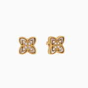 PASSIONATE CLOVER WHITE STUDS