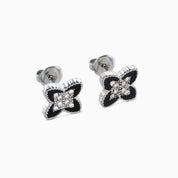 PASSIONATE CLOVER BLACK STUDS