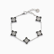 PASSIONATE CLOVER BLACK BRACELET