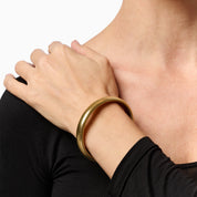 WANDERER BANGLE best gold plated tarnish and water resistant piece by Irish Jewellery brand - Lynott Jewellery