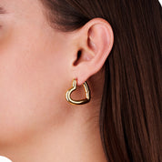TE AMO HEART EARRINGS