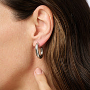 POPPI HOOP EARRINGS best gold plated tarnish and water resistant piece by Irish Jewellery brand - Lynott Jewellery