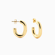 POPPI HOOP EARRINGS best gold plated tarnish and water resistant piece by Irish Jewellery brand - Lynott Jewellery