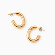 POPPI HOOP EARRINGS best gold plated tarnish and water resistant piece by Irish Jewellery brand - Lynott Jewellery