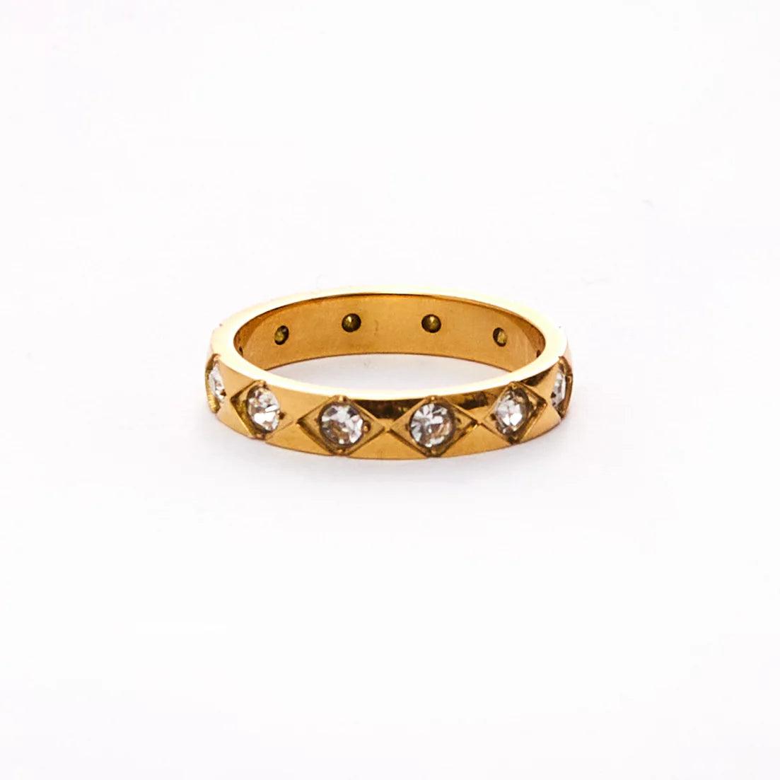 SOUL SISSY GOLD RING best gold plated tarnish and water resistant piece by Irish Jewellery brand - Lynott Jewellery
