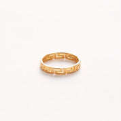 HERSHEY RING best gold plated tarnish and water resistant piece by - Lynott Jewellery