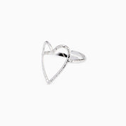 OPEN HEART ADJUSTABLE RING best gold plated tarnish and water resistant piece by - Lynott Jewellery