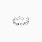 DOUBLE WAVE ADJUSTABLE RING
