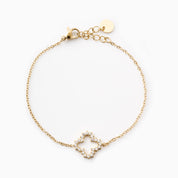 CLUSTER CLOVER BRACELET best gold plated tarnish and water resistant piece by Irish Jewellery brand - Lynott Jewellery