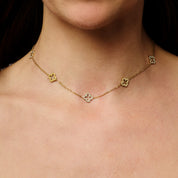 MULTI CLOVER NECKLACE