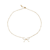 Dainty Bow Necklace