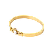 PEARL HEART BANGLE