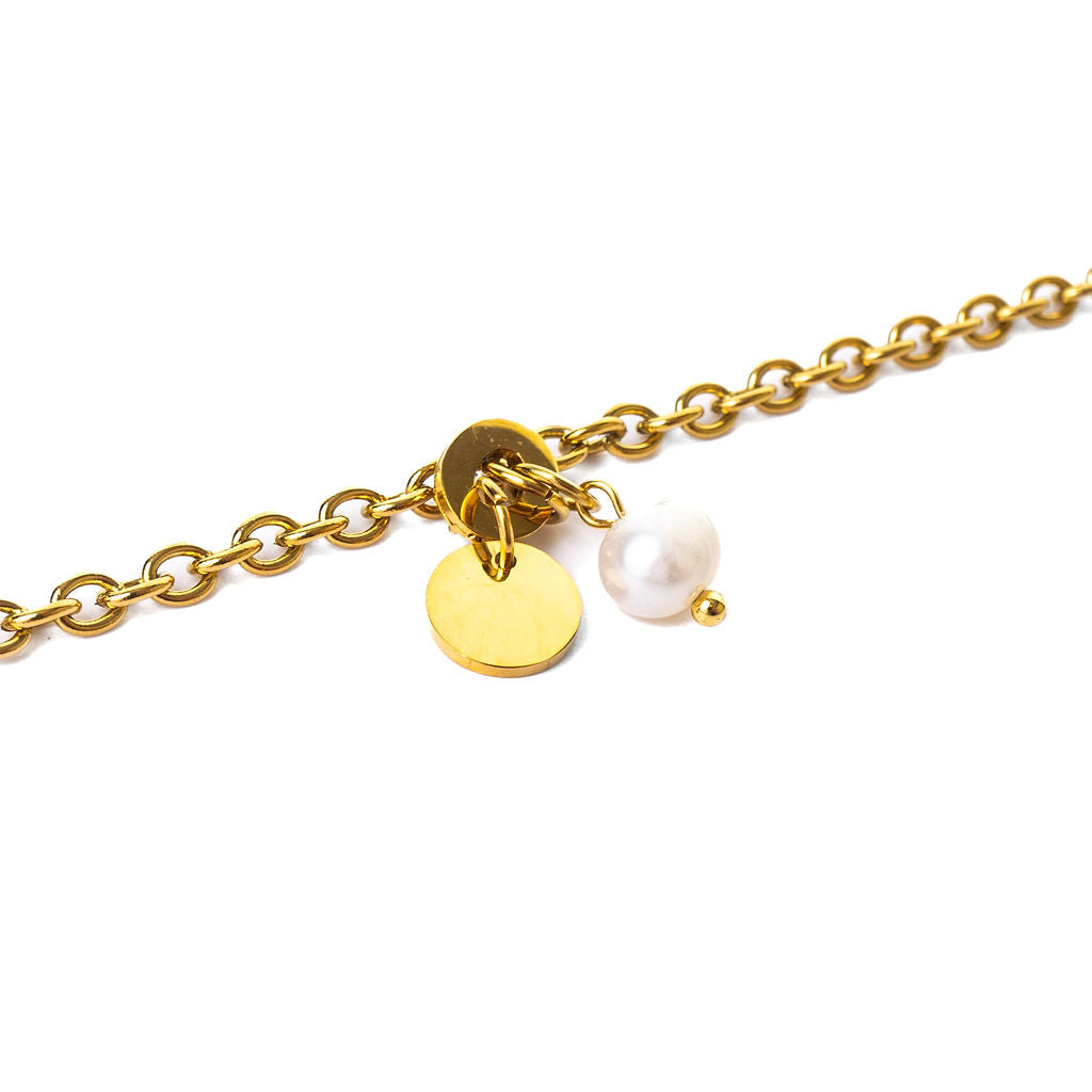 FRESHWATER PEARL CHARM BRACELET
