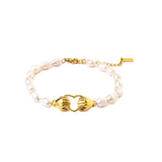 HOLD MY HAND HEART PEARL BRACELET