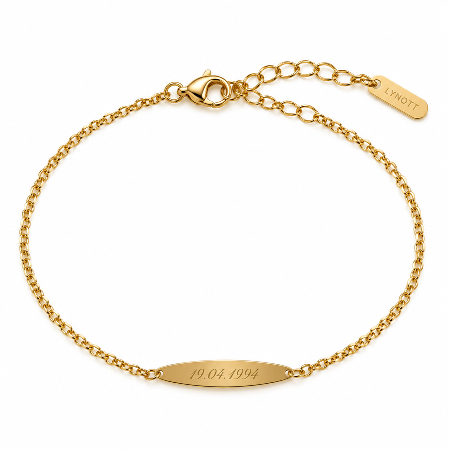 Personalised Engravable Oval Bracelet