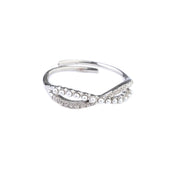 BABY PEARL CRISS CROSS RING