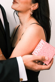 PASTEL PINK 2 STONE EARRINGS