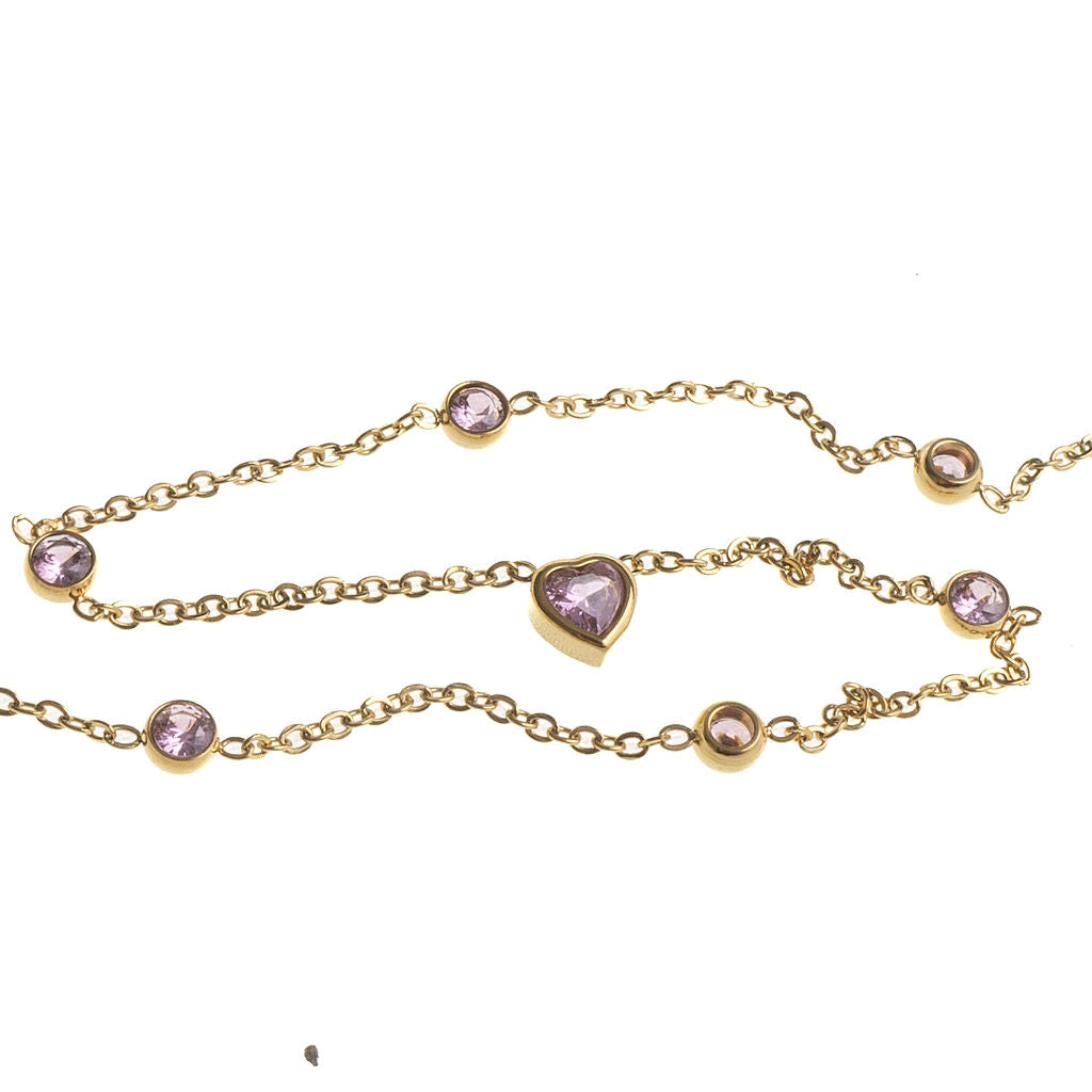 DREAMER NECKLACE PINK GEM