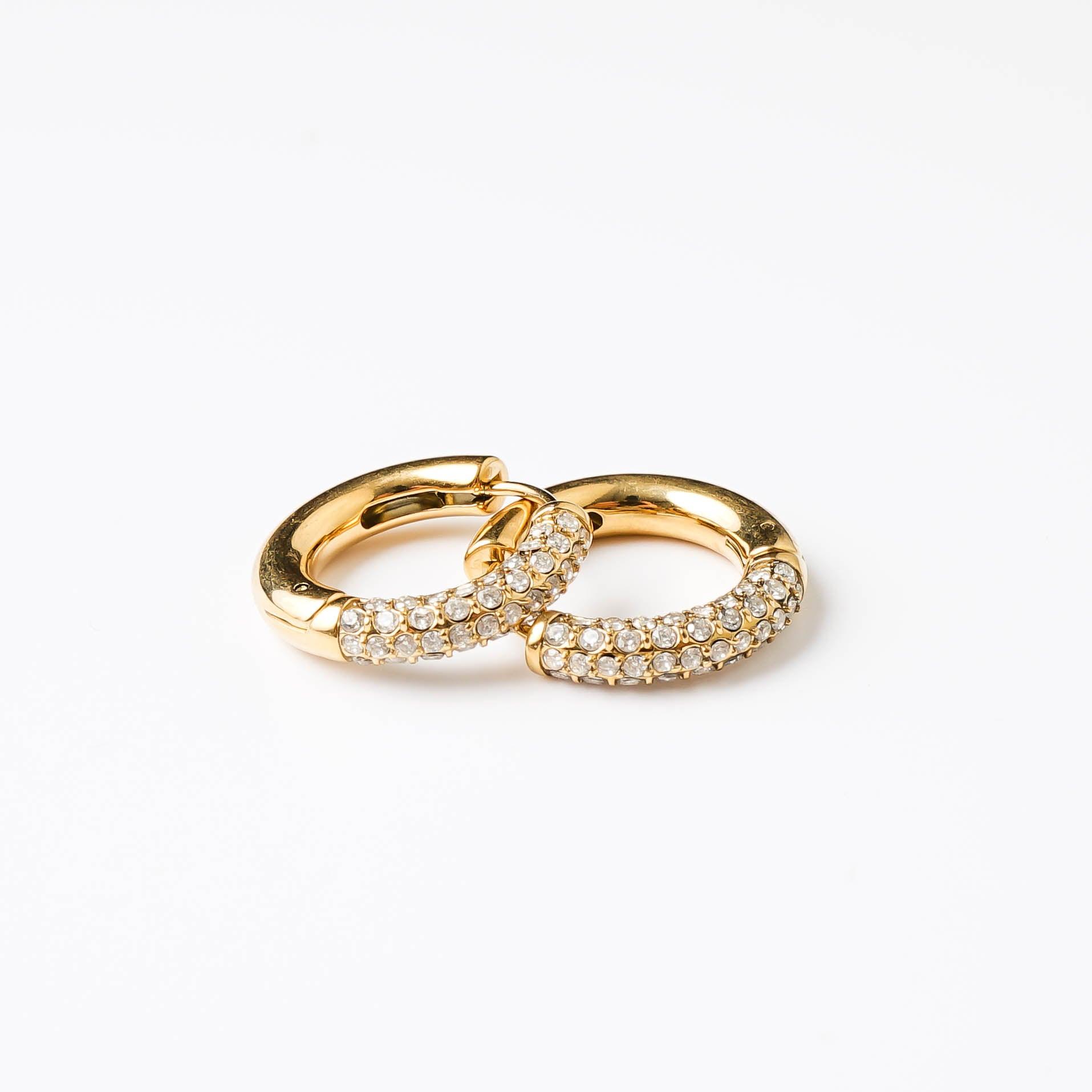 HALF N HALF HOOP - Lynott Jewellery