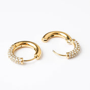 HALF N HALF HOOP - Lynott Jewellery