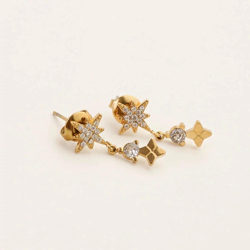NORTH STAR DROP DOWN EARRING - Lynott Jewellery