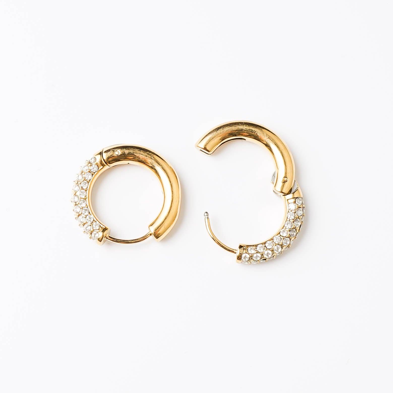 HALF N HALF HOOP - Lynott Jewellery