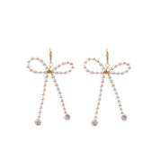 PEARL BOW EARRINGS