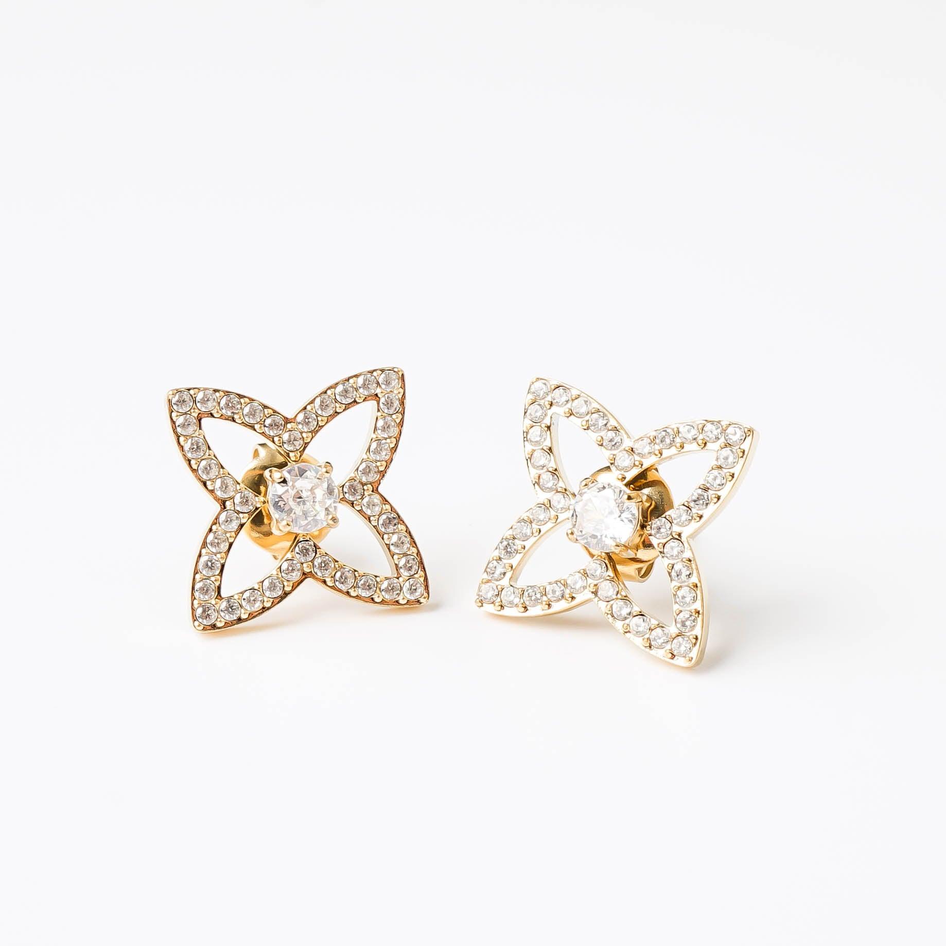 CLOVER LOTUS STUDS - Lynott Jewellery