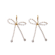 PEARL BOW EARRINGS