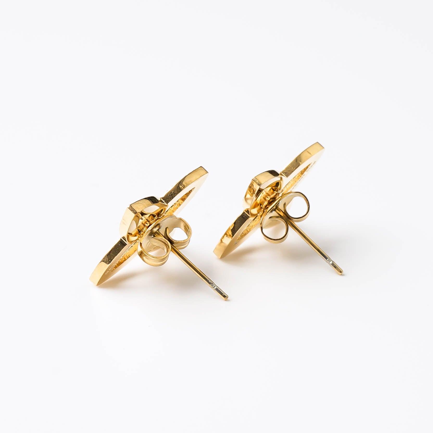 CLOVER LOTUS STUDS - Lynott Jewellery