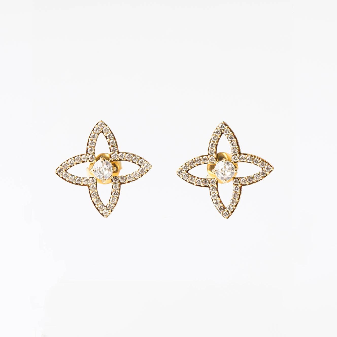 CLOVER LOTUS STUDS - Lynott Jewellery