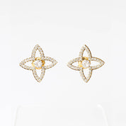 CLOVER LOTUS STUDS - Lynott Jewellery