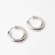 HALF N HALF HOOP - Lynott Jewellery