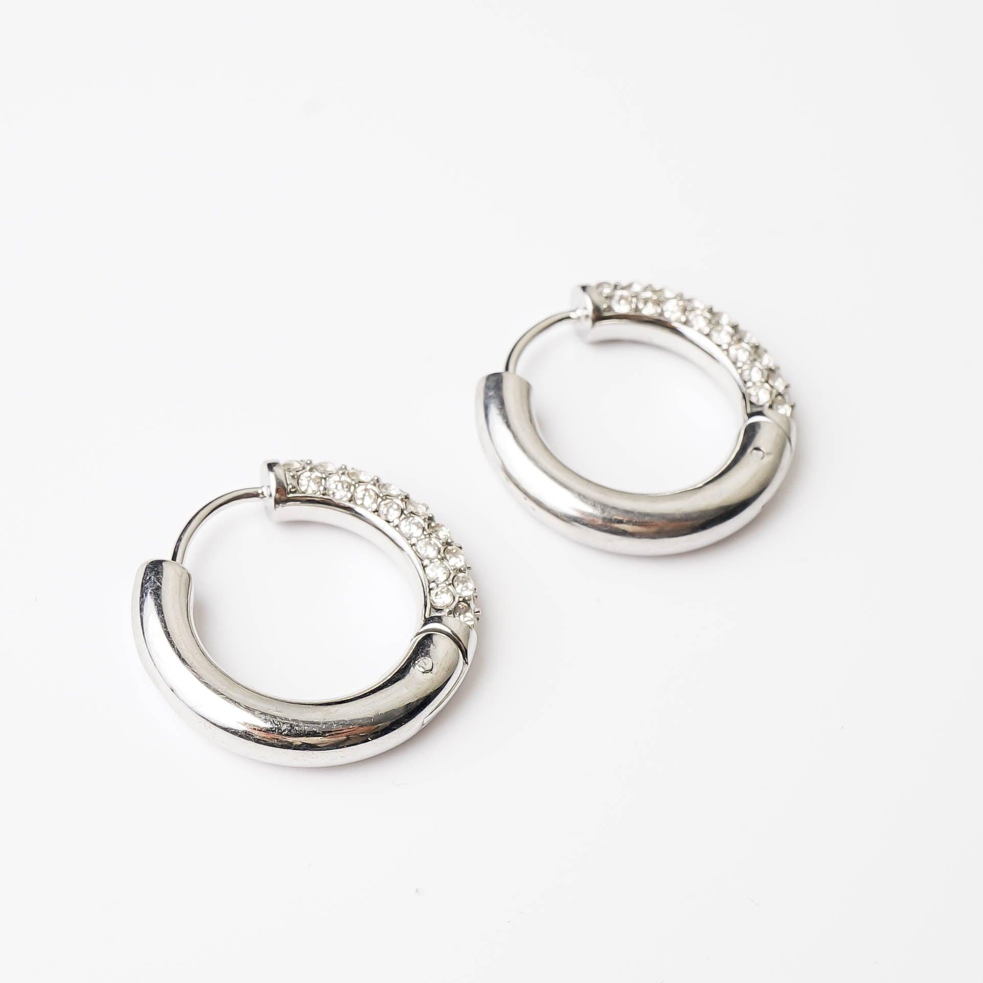 HALF N HALF HOOP - Lynott Jewellery