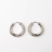 HALF N HALF HOOP - Lynott Jewellery