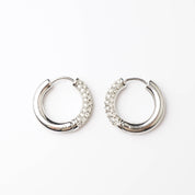 HALF N HALF HOOP - Lynott Jewellery