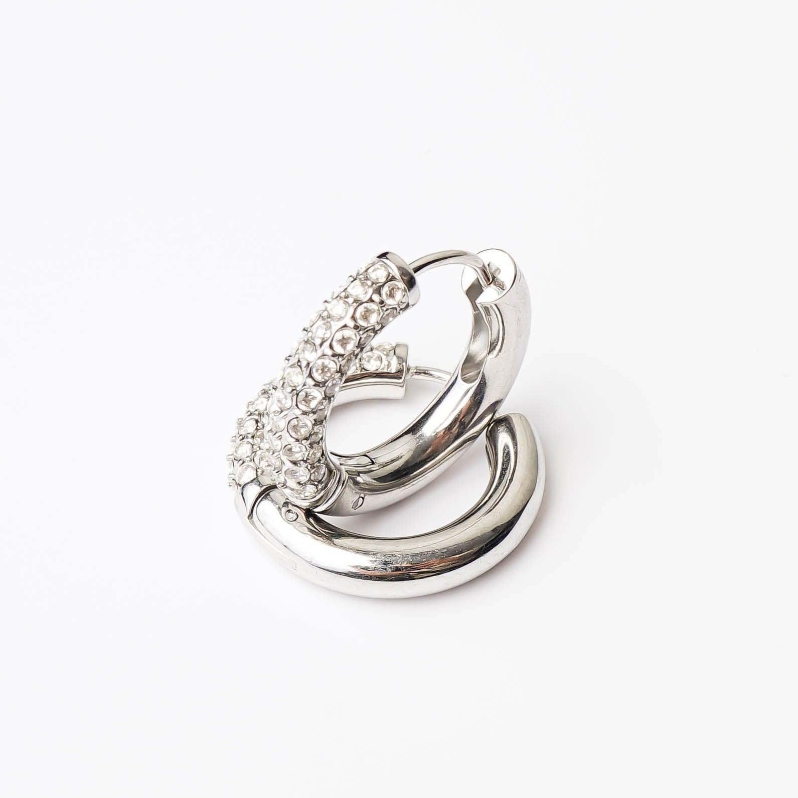 HALF N HALF HOOP - Lynott Jewellery