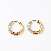 HALF N HALF HOOP - Lynott Jewellery
