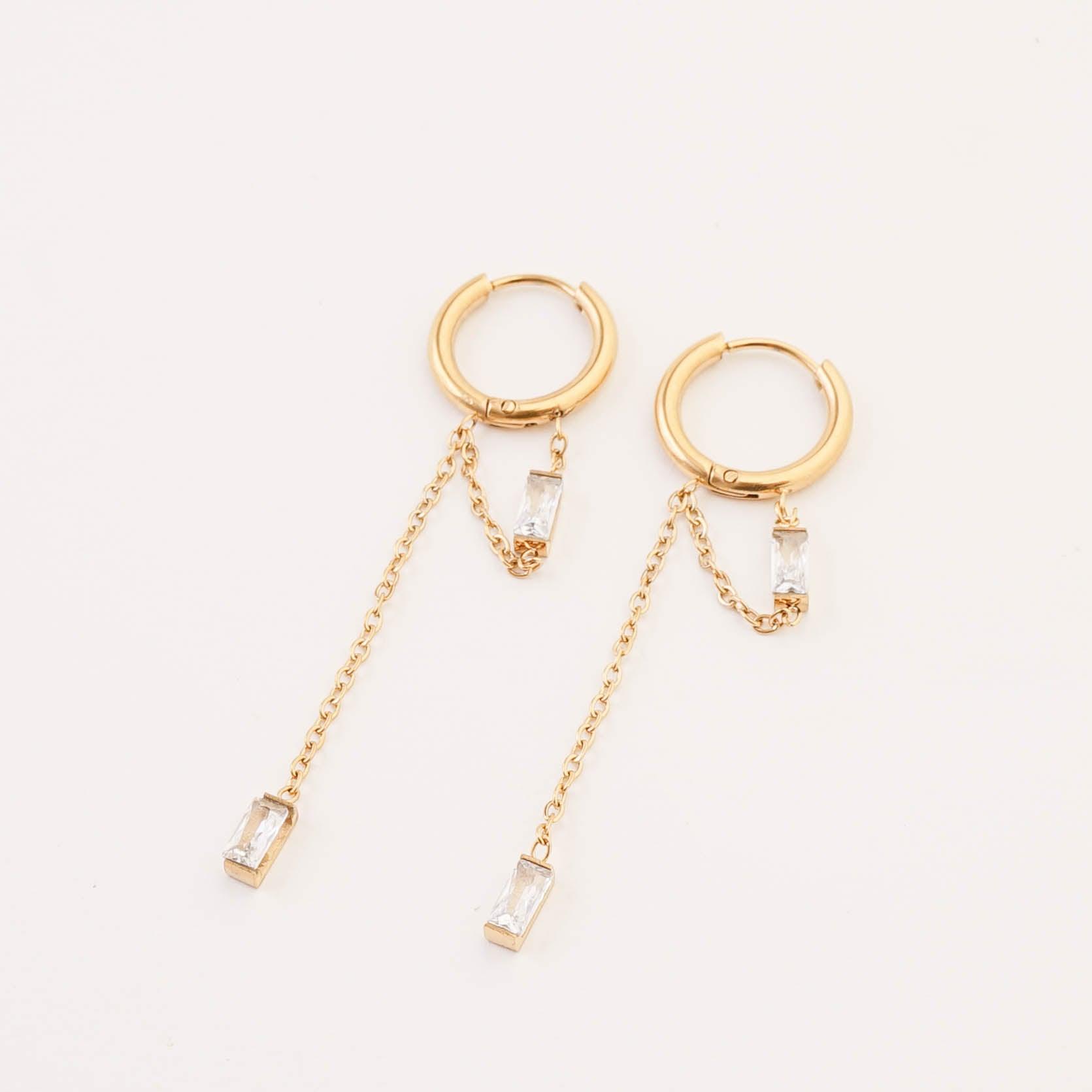 CHAIN DROP EARRINGS - Lynott Jewellery