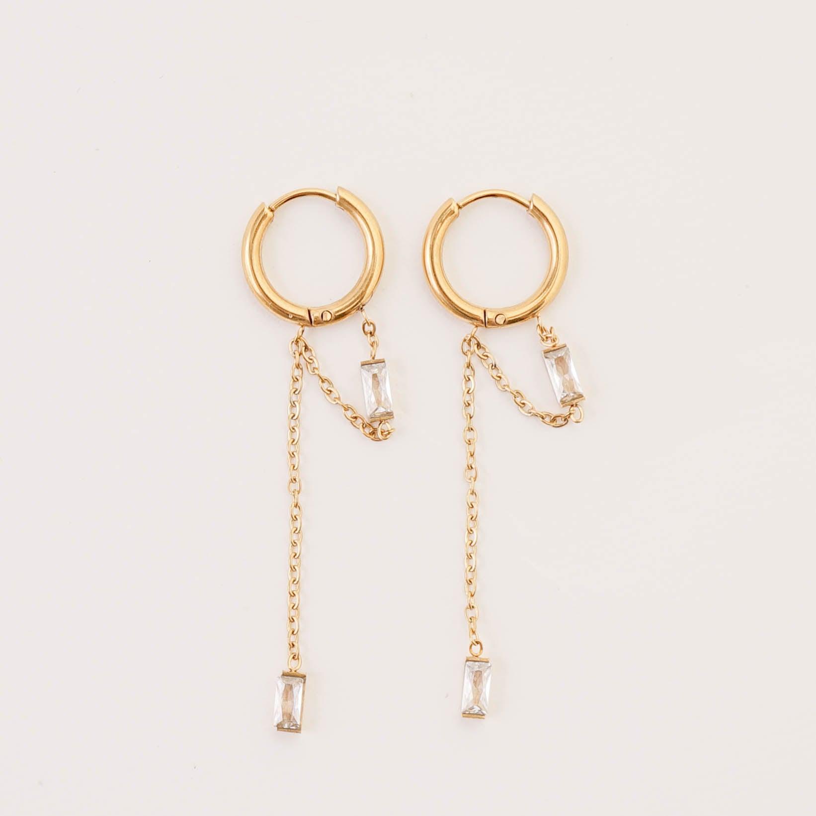 CHAIN DROP EARRINGS - Lynott Jewellery