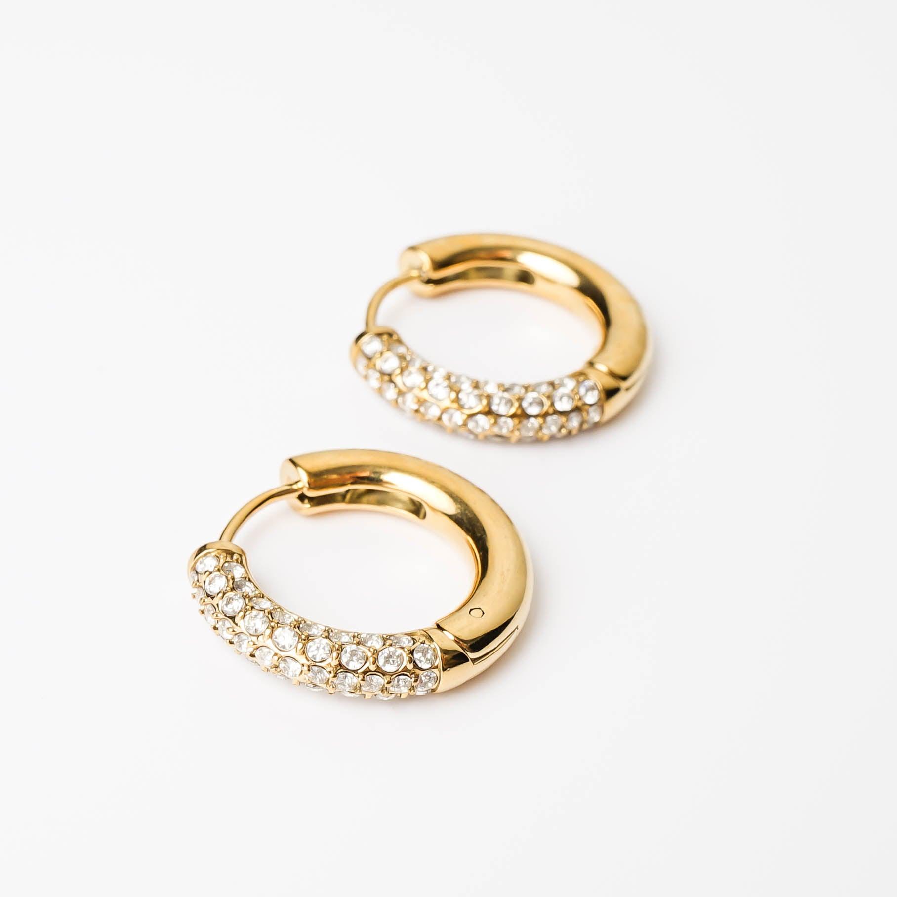 HALF N HALF HOOP - Lynott Jewellery