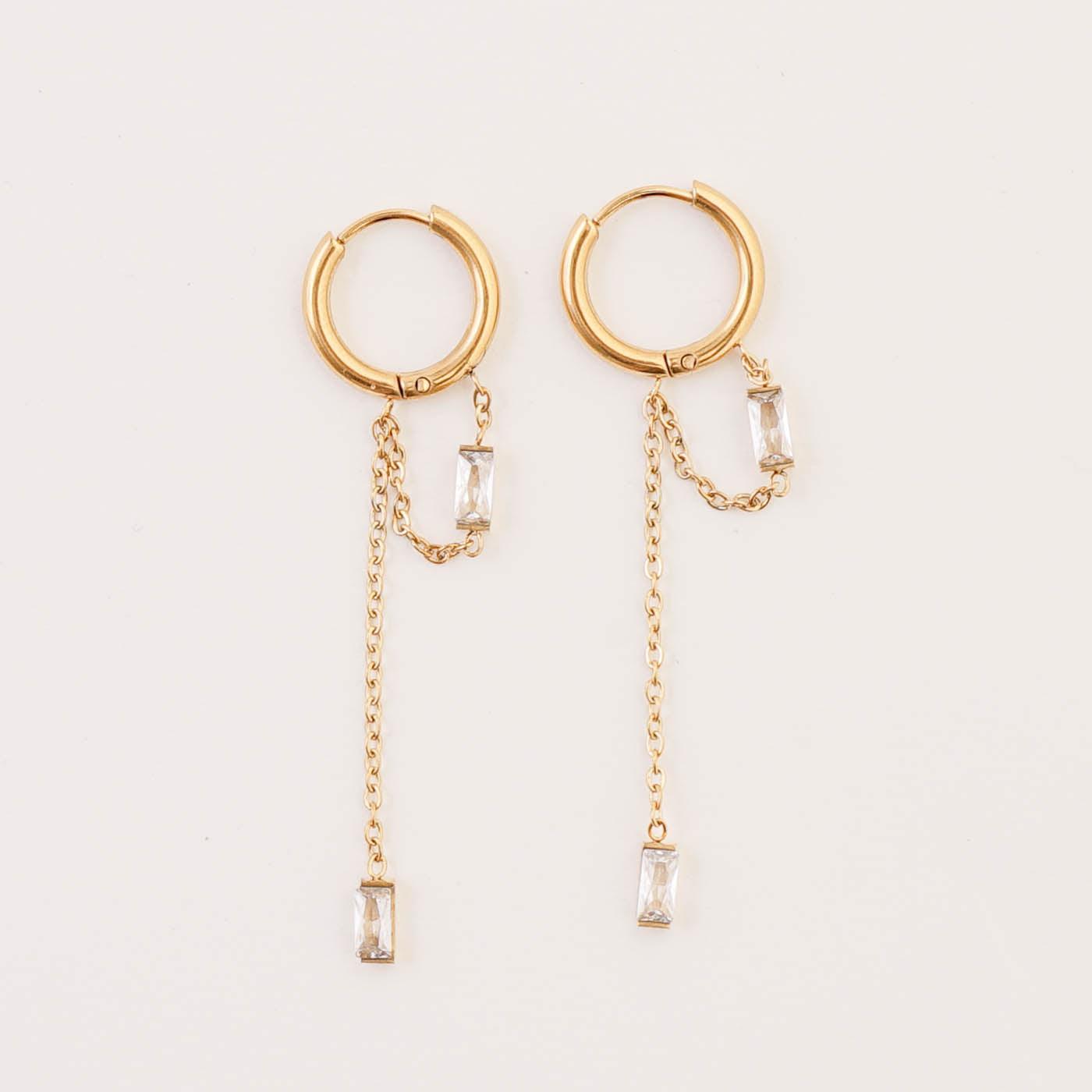 CHAIN DROP EARRINGS - Lynott Jewellery