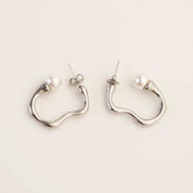 MOTHER OF PEARL HOOPS - Lynott Jewellery