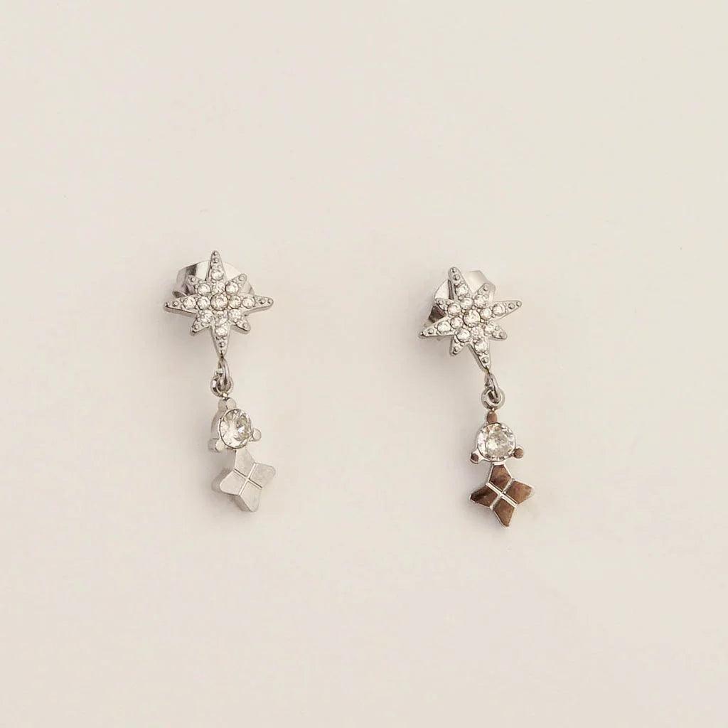 NORTH STAR DROP DOWN EARRING - Lynott Jewellery