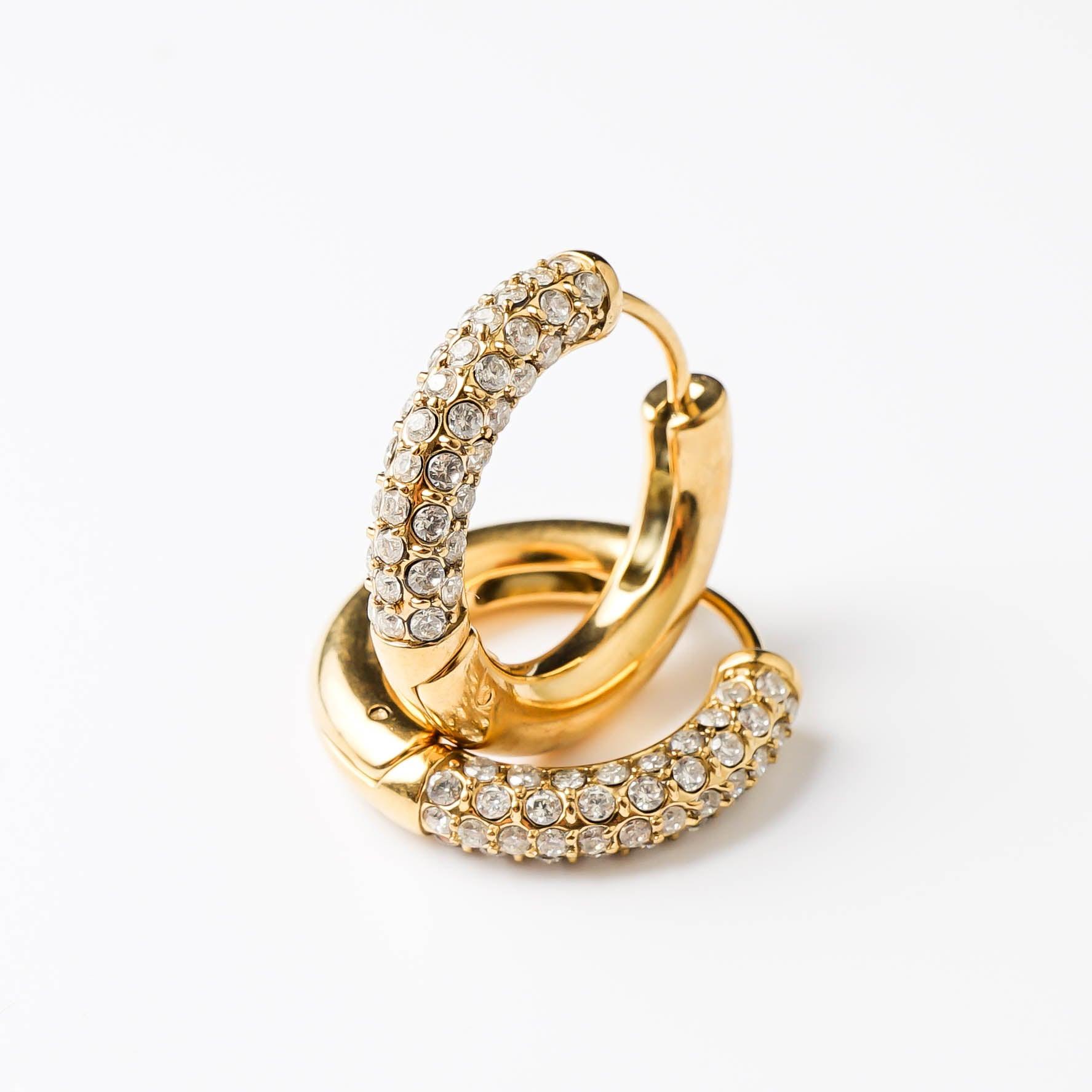 HALF N HALF HOOP - Lynott Jewellery