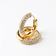HALF N HALF HOOP - Lynott Jewellery