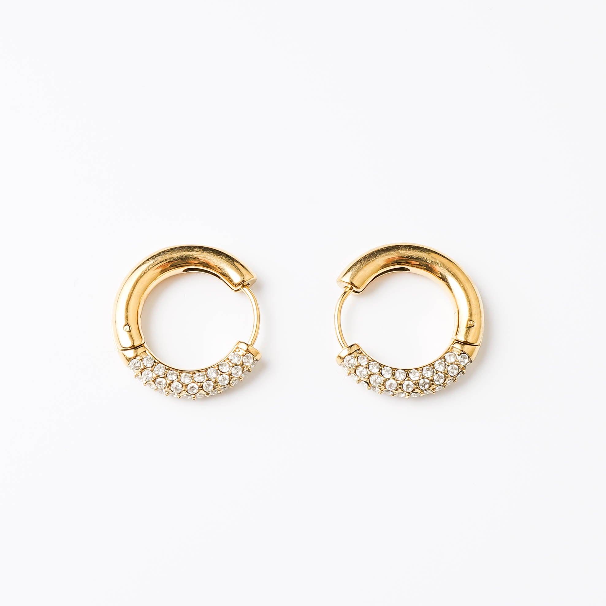 HALF N HALF HOOP - Lynott Jewellery