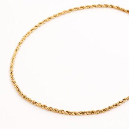 TWISTY CHAIN GOLD NECKLACE - Lynott Jewellery