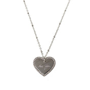 ETERNAL HEART ENGRAVABLE PENDANT NECKLACE